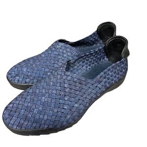 Bernie mev Size 39 navy Blue woven slip on Sneakers